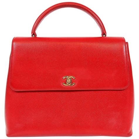 chanel red caviar kelly bag|Handbags & Bags .